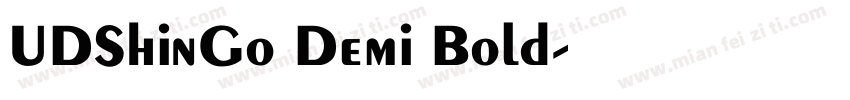 UDShinGo Demi Bold字体转换